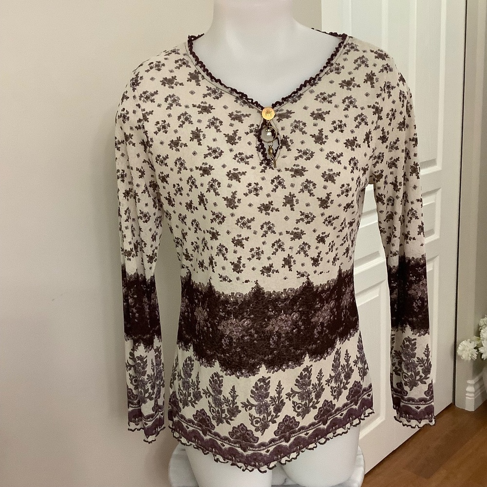 Mulberry boho peasant top S/M 34-35 bust
